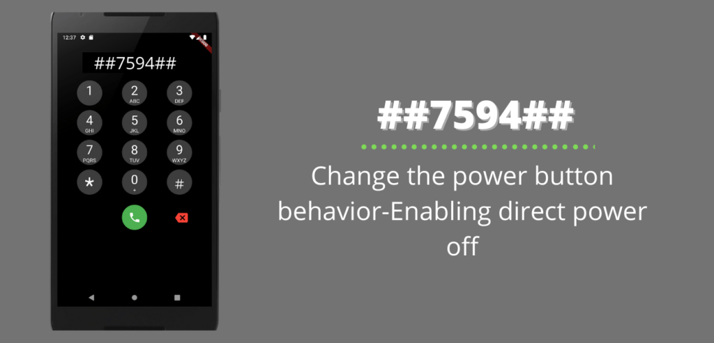 Change the power button behavior-Enabling direct power off