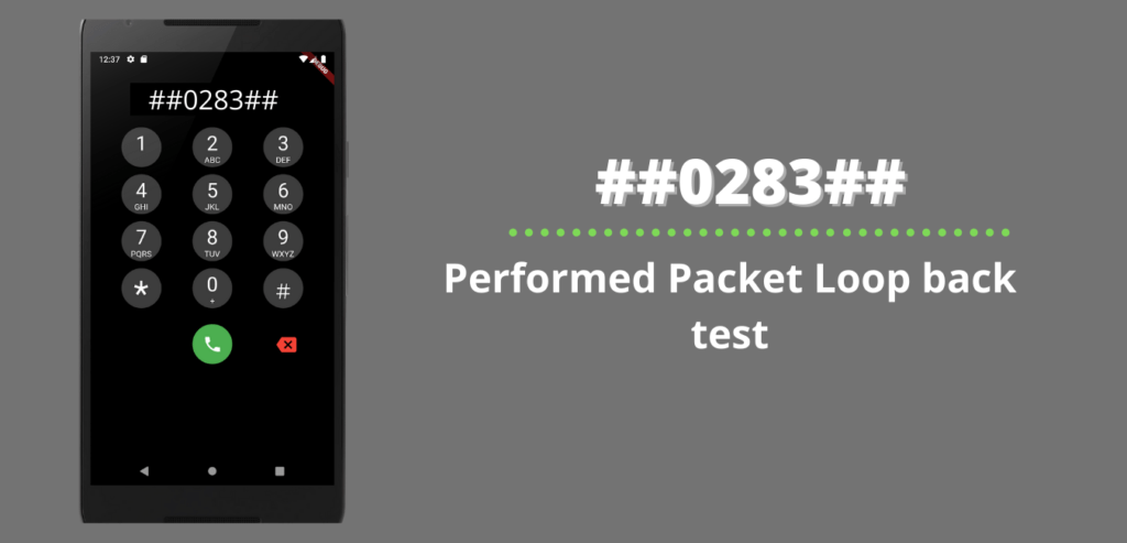 Performed Packet Loop back test
