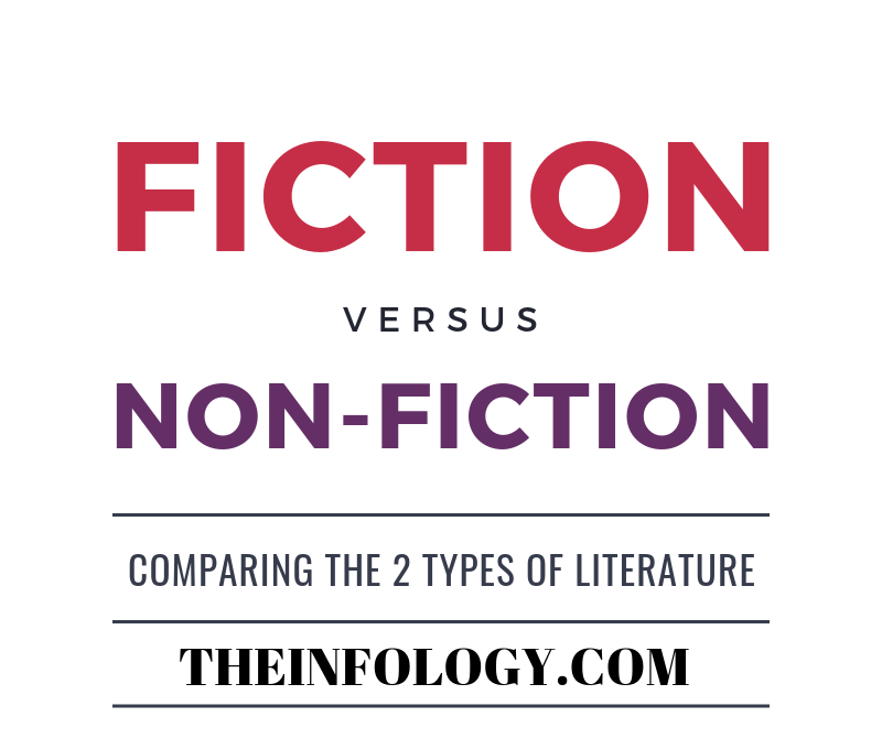 comparing the 2 types of literature fiction vs non fiction