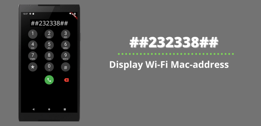 Display Wi-Fi Mac Address