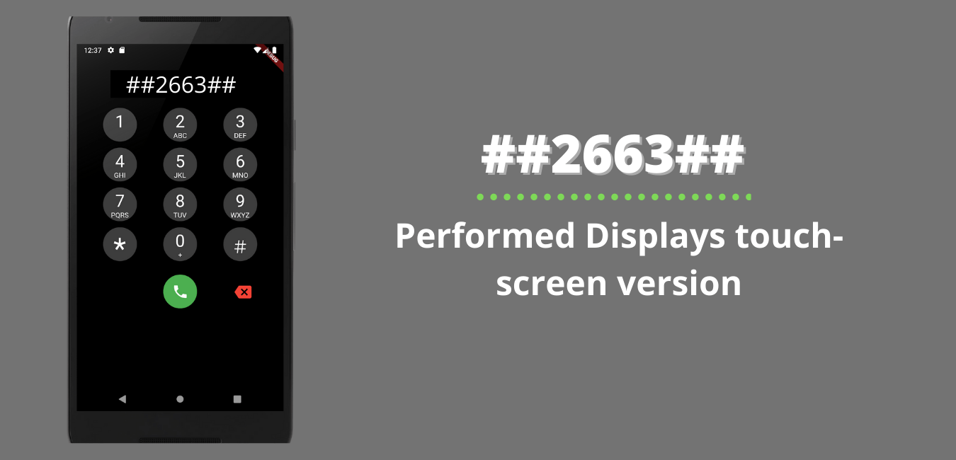 Performed Displays touch-screen version
